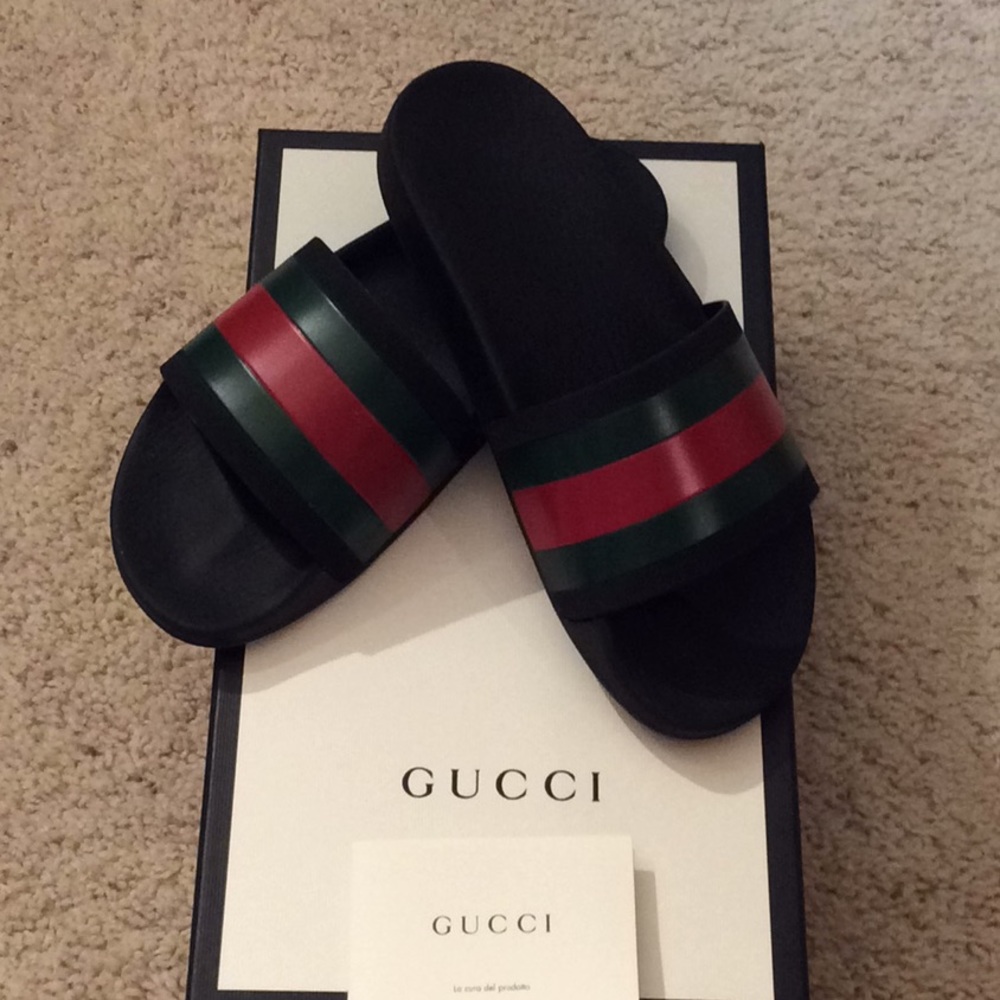 Gucci slip on slides
